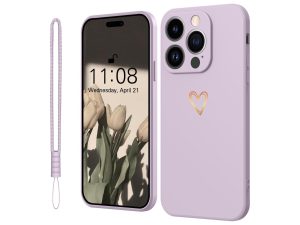 Orda Case for iPhone 13 Pro Cell Phone Case Gold Love Heart Silicone, iPhone 13 Pro Case Girls Soft Slim Shockproof Scratch-Resistant Cute Gold Love Protective Case for iPhone 13 Pro 6.1"