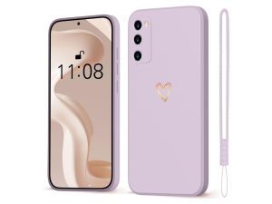 Orda for Samsung Galaxy S20 FE 4G/5G Case Gold Love Heart, Cell Phone Case Samsung Galaxy S20 FE Girls Case Soft Silicone Slim Shockproof Scratch-Resistant Cute Gold Love Protective Case for S20 FE 5G 6.5''