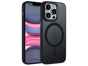 ORDA Magnetic Case for iPhone 15 Pro 6.1 inch Compatible with MagSafe, for iPhone 15 Pro Case Translucent Matte Phone Case for iPhone 15 Pro Back Thin Shockproof Protective Case Plum